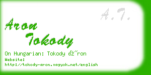aron tokody business card